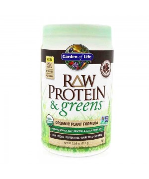RAW Protein & Greeens Organic - čokoládový -611g